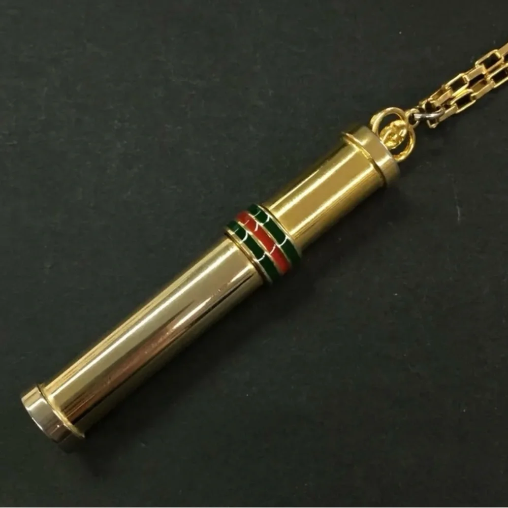 Vintage GUCCI Perfume Bottle Pendant Necklace Sherry Line EXCELLENT Condition 💛 - Picture 3 of 8